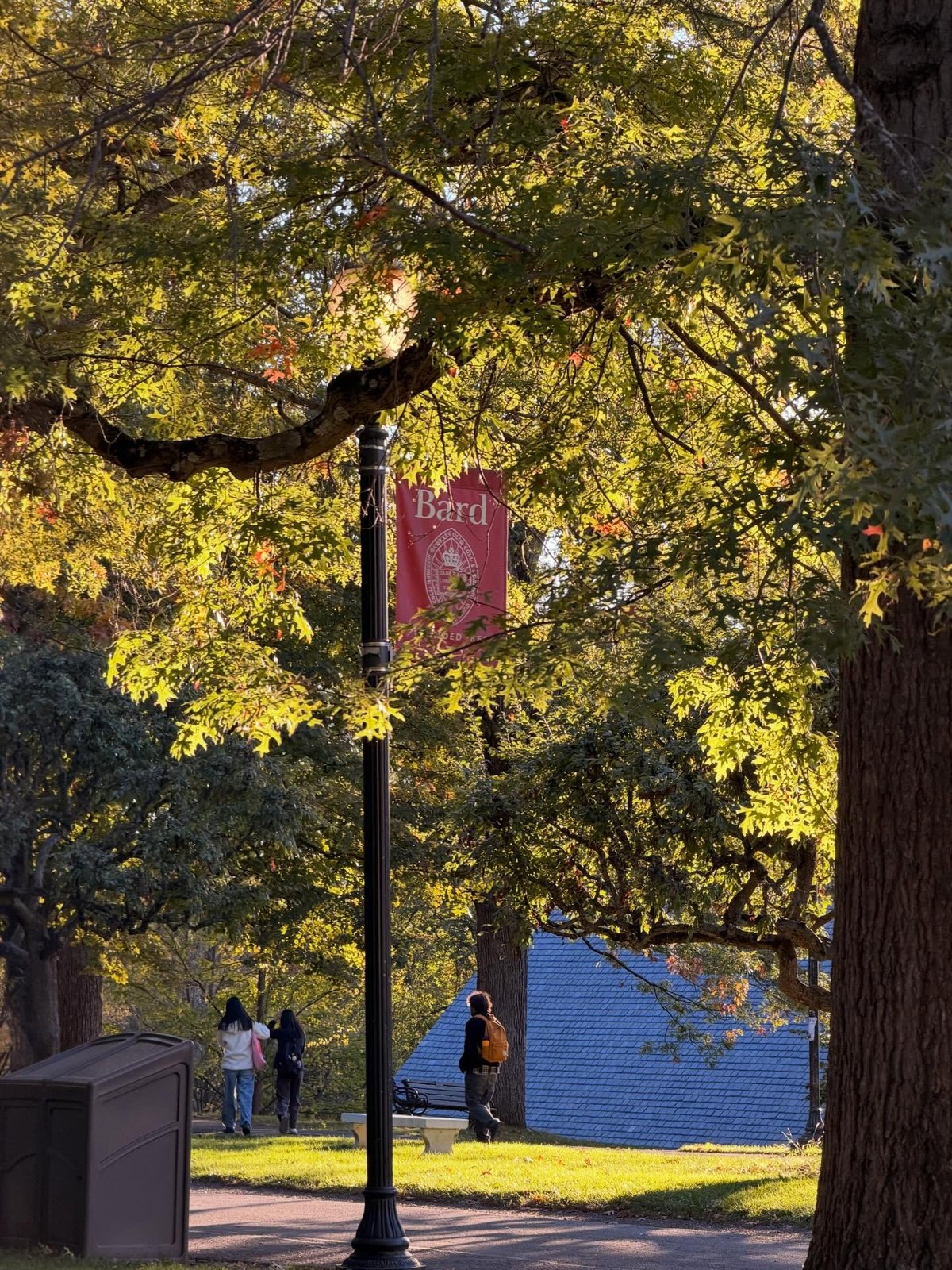 Bard College campus in autumn